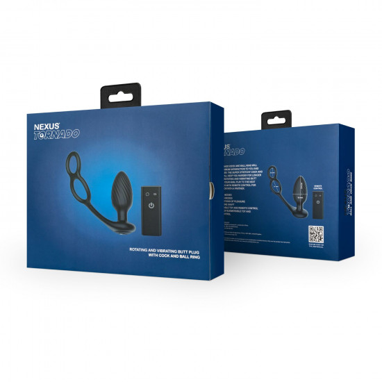 Анальна вібропробка Nexus Tornado Cock and Ball Ring
