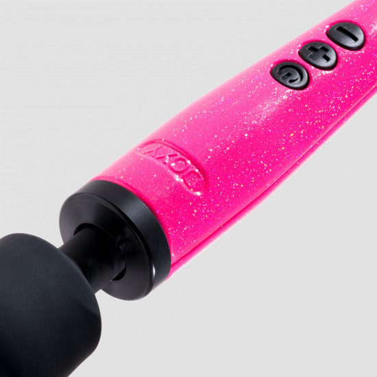 Вібромасажер DOXY Die Cast Massager Hot Pink, дуже потужний, живлення 220В, металевий корпус