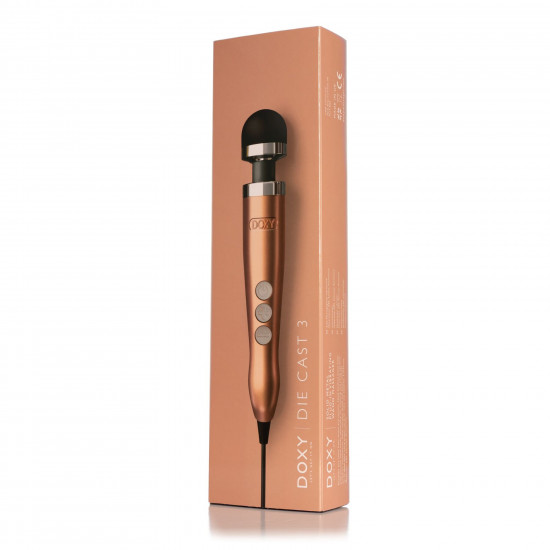 Вібромасажер DOXY Die Cast 3, дуже потужний, живлення 220В, металевий корпус