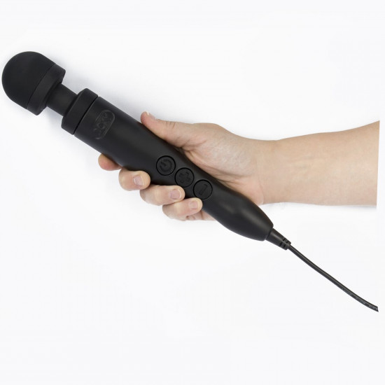 Вібромасажер DOXY Die Cast 3 Matt Black, дуже потужний, живлення 220В, металевий корпус