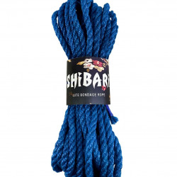 Джутова мотузка для шибарі Feral Feelings Shibari Rope, 8 м синя
