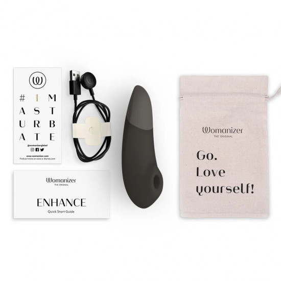Вакуумний кліторальний стимулятор Womanizer Enhance Black