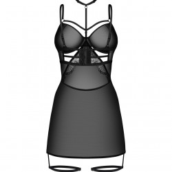 Бебі-долл Obsessive Arrowel Black chemise S/M