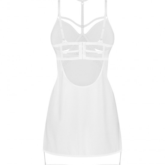 Бебі-долл Obsessive Arrowel White chemise L/XL