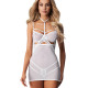 Бебі-долл Obsessive Arrowel White chemise L/XL