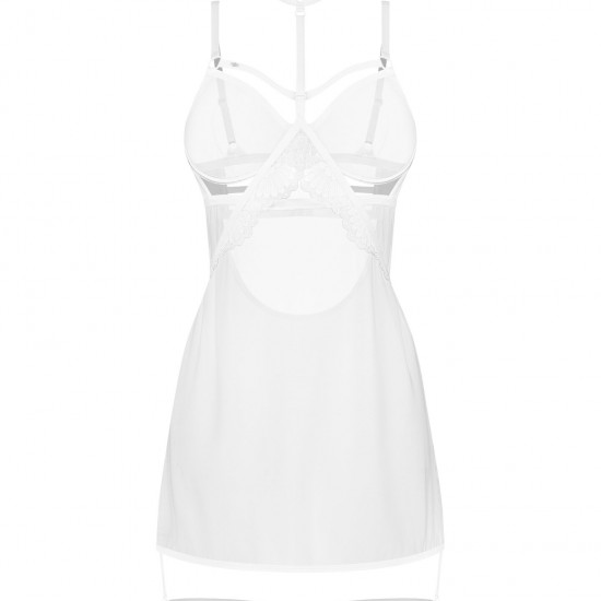 Бебі-долл Obsessive Arrowel White chemise L/XL