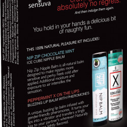 Подарунковий набір Sensuva Lips & Nips Pleasure Kit - Chocolate Peppermint 2 x 4г
