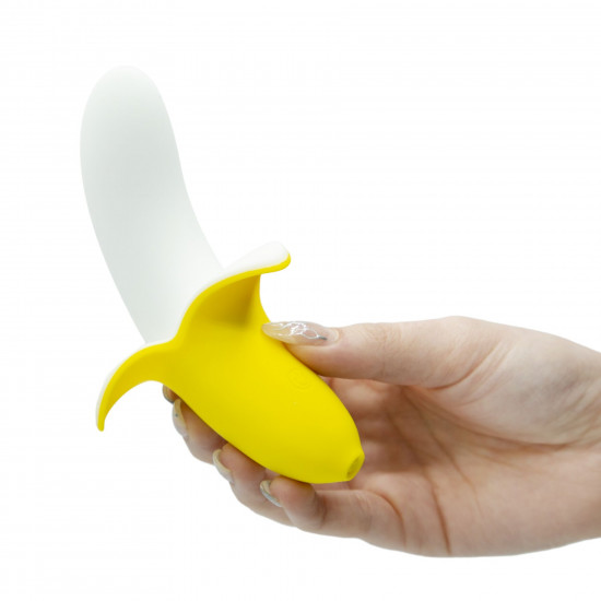 Вібратор-банан Banana Bliss Mini Silicone Vibrator, вагінально-кліторальна стимуляція, 10 режимів