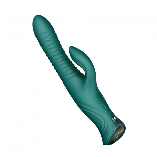 Пульсатор-кролик з вібрацією Zalo Mose 2 Turquoise Green