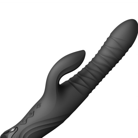 Пульсатор-кролик з вібрацією Zalo Mose 2 Obsidian Black