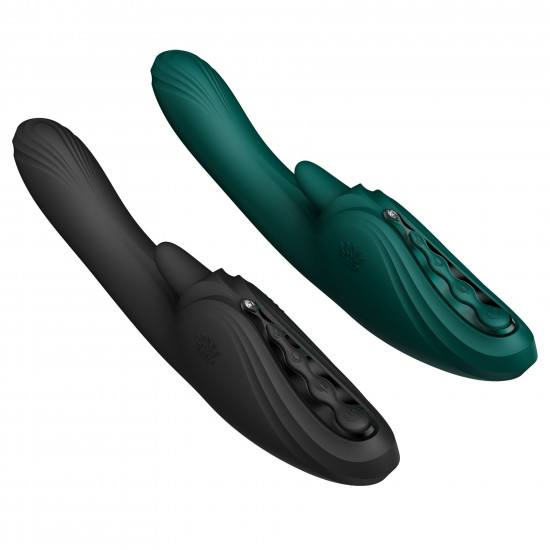 Вібратор-кролик Zalo Ares Turquoise Green