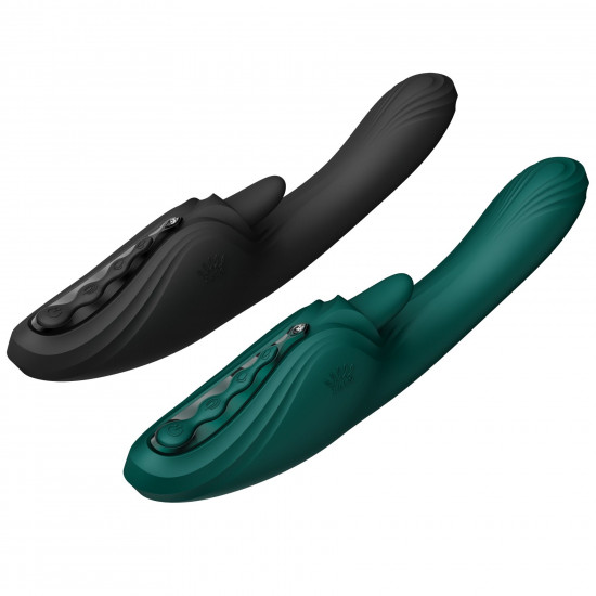 Вібратор-кролик Zalo Ares Turquoise Green