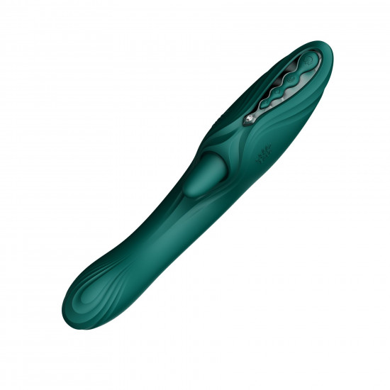 Вібратор-кролик Zalo Ares Turquoise Green