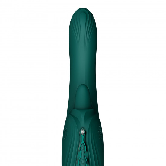 Вібратор-кролик Zalo Ares Turquoise Green