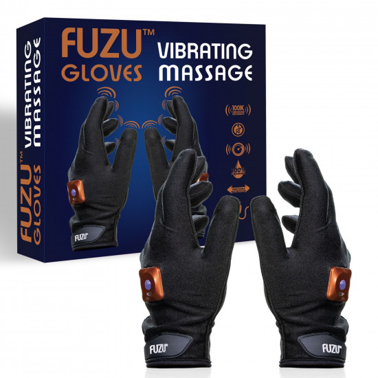 Віброрукавички (пара) FUZU Gloves Vibrating Massage Two Hands, 11 режимів