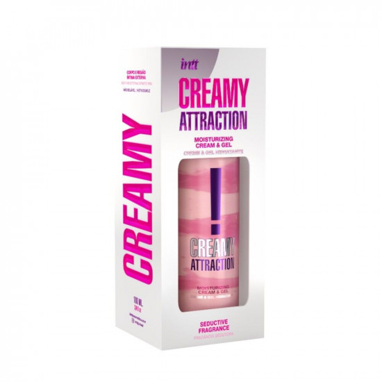 Зволожувальний крем-гель 2в1 Intt Creamy Attraction Seduction 100мл з афродизіаком, унісекс