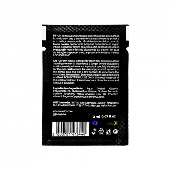 Пробник  пролонгатора для чоловіків Intt Lasts (2 мл) з екстрактом гвоздики та м'яти