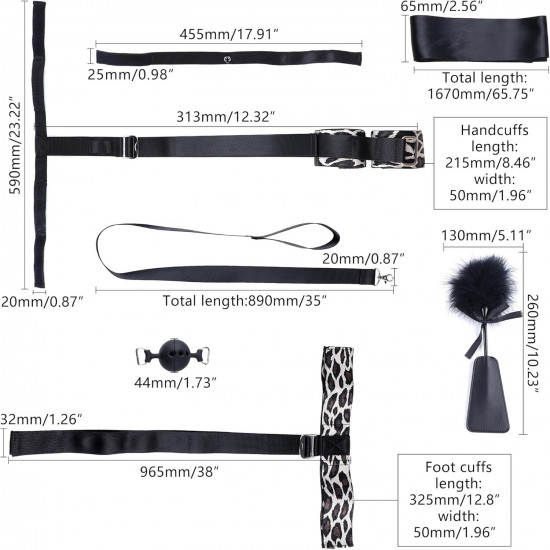 БДСМ-набір LOCKINK YEAHWOW Armbinder Restraint Set Black