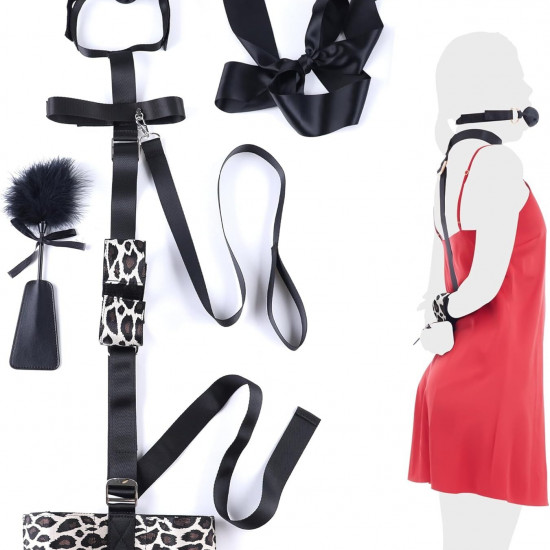 БДСМ-набір LOCKINK YEAHWOW Armbinder Restraint Set Black