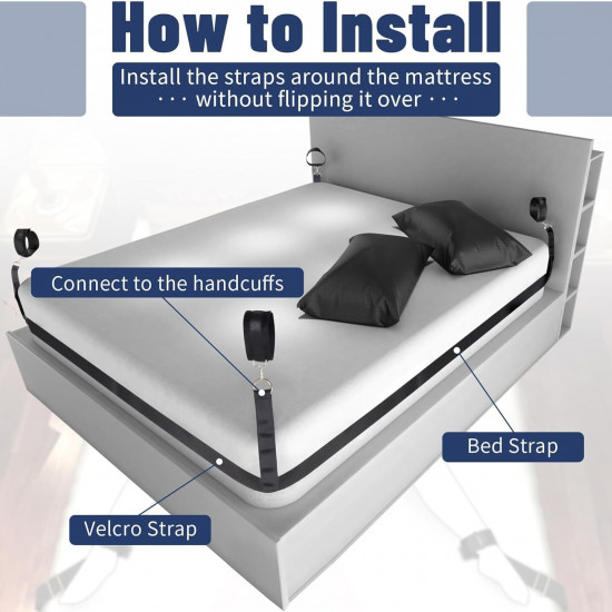 БДСМ-набір LOCKINK YEAHWOW Bed Restraint set