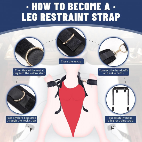 БДСМ-набір LOCKINK YEAHWOW Bed Restraint set