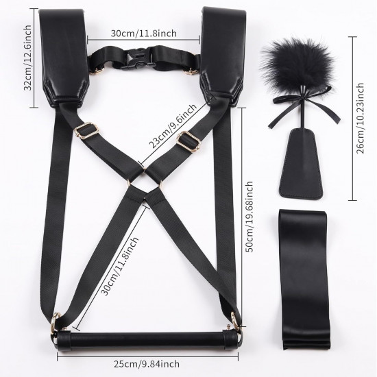 БДСМ-набір LOCKINK YEAHWOW Black Doggy Style Saddle set