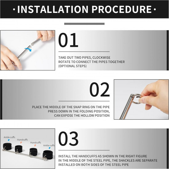 БДСМ-набір LOCKINK YEAHWOW Door Swing & Leg Spreader Bondage set