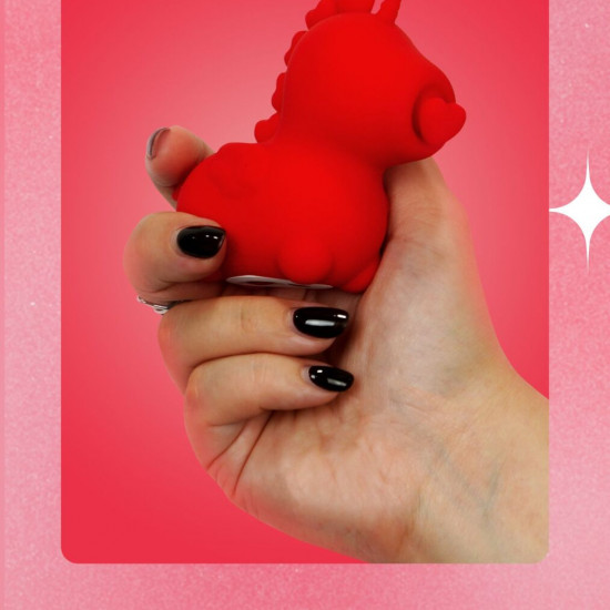 Вібратор-єдиноріжка Unihorn - Cupid's Beau, масажувальний язичок-сердечко