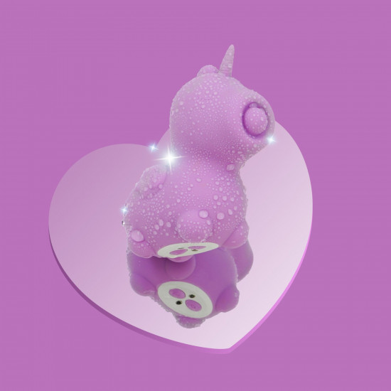 Вібратор-єдиноріжка Unihorn - Karma Lilac, з пульсацією