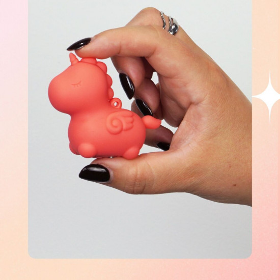 Вібратор-єдиноріжка Unihorn Mini - Peachy Pony, брелок з вібрацією