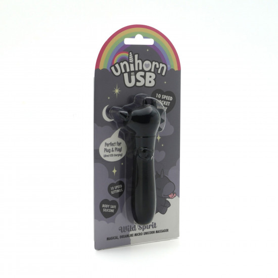 Вібратор-єдиноріжка Unihorn USB Bullet - Wild Spirit, віброкуля, USB-зарядка