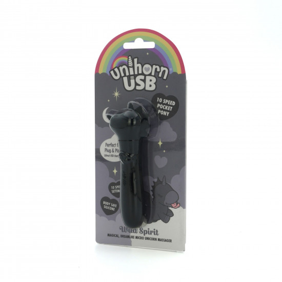 Вібратор-єдиноріжка Unihorn USB Bullet - Wild Spirit, віброкуля, USB-зарядка