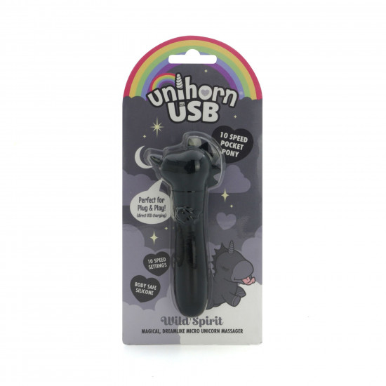 Вібратор-єдиноріжка Unihorn USB Bullet - Wild Spirit, віброкуля, USB-зарядка