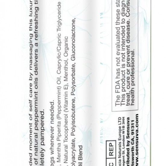 Лосьйон для масажу ніг та ступень Sensuva ELXYR Massage Lotion Peppermint (236 мл)