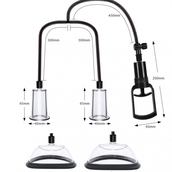 Вакуумна помпа для грудей та сосків Men Powerup Passion Pump