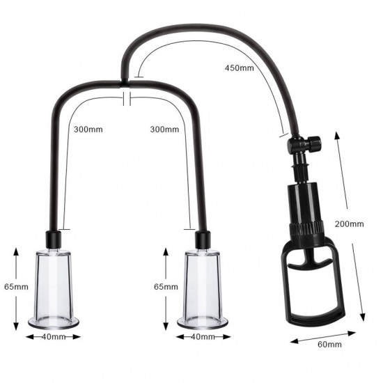 Вакуумна помпа для грудей та сосків Men Powerup Passion Pump
