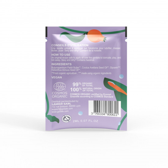 Пробник масажної олії Goliate Couple Gourmand Noisette 2 мл