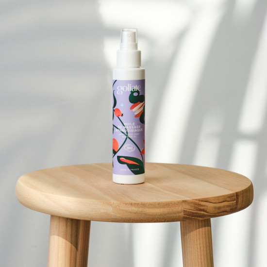 Масажна олія Goliate Huile De Massage Aphrodisiaque 100 мл, органічна, зігрівальний ефект