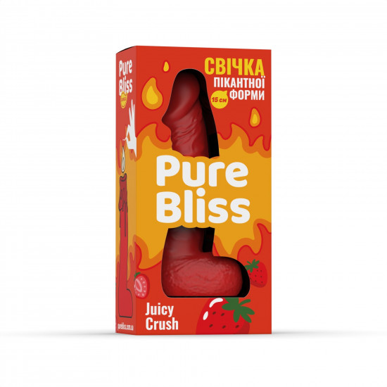 Ароматна свічка пікантної форми Pure Bliss Red Juicy Crush (Ягідний вибух) 15 см