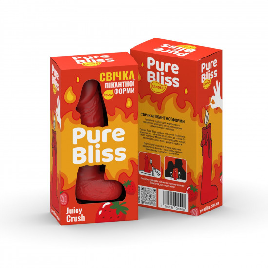 Ароматна свічка пікантної форми Pure Bliss Red Juicy Crush (Ягідний вибух) 15 см