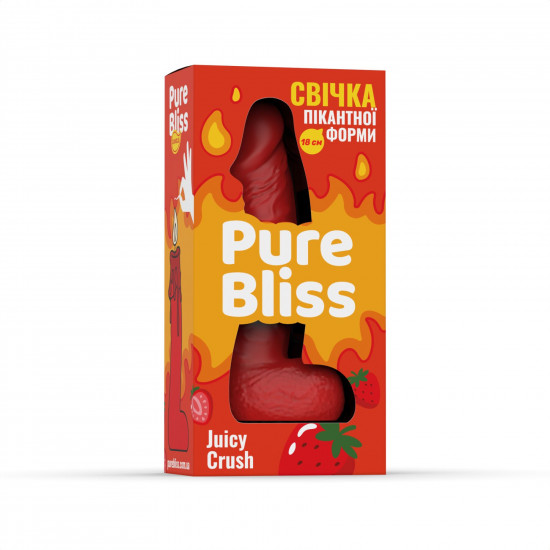 Ароматна свічка пікантної форми Pure Bliss Red Juicy Crush (Ягідний вибух) 18 см
