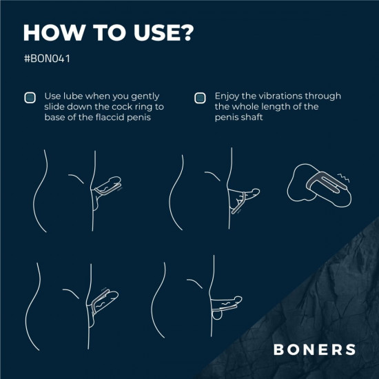 Ерекційне кільце Boners Cockring & Ball Stimulator