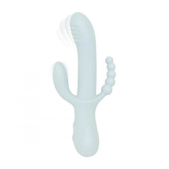 Вібратор-кролик Good Vibes Only - SAGE Triple Stimulation Vibe Soft Silicone - Blue