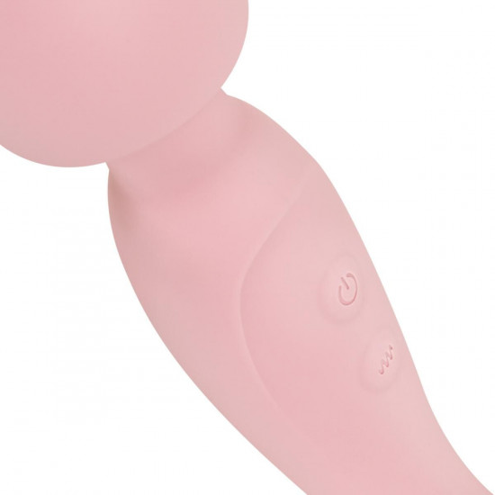 Вібромасажер Good Vibes Only - SIMI Double-Sided Wand Vibrator Soft Silicone - Pink