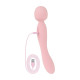 Вібромасажер Good Vibes Only - SIMI Double-Sided Wand Vibrator Soft Silicone - Pink