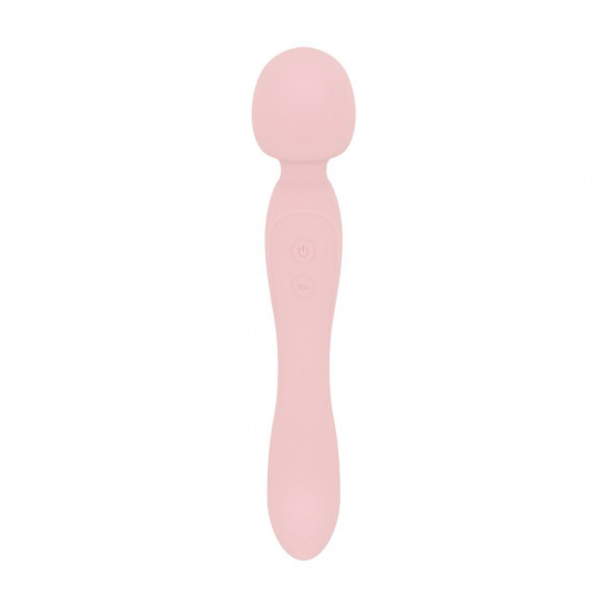 Вібромасажер Good Vibes Only - SIMI Double-Sided Wand Vibrator Soft Silicone - Pink