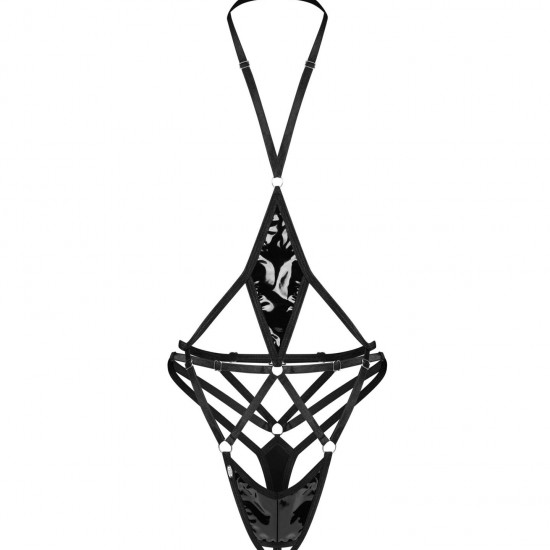 Боді Obsessive Keira Lise crotchless teddy L/XL