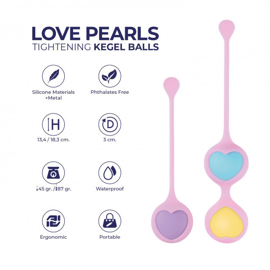 Вагінальні кульки Wooomy Love Pearls
