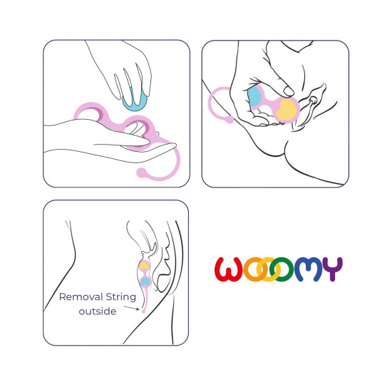 Вагінальні кульки Wooomy Love Pearls