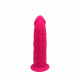 Фалоімітатор з вібрацією SilexD Henry Vibro Pink (MODEL 2 size 7in) + LRS, діаметр 4,4 см